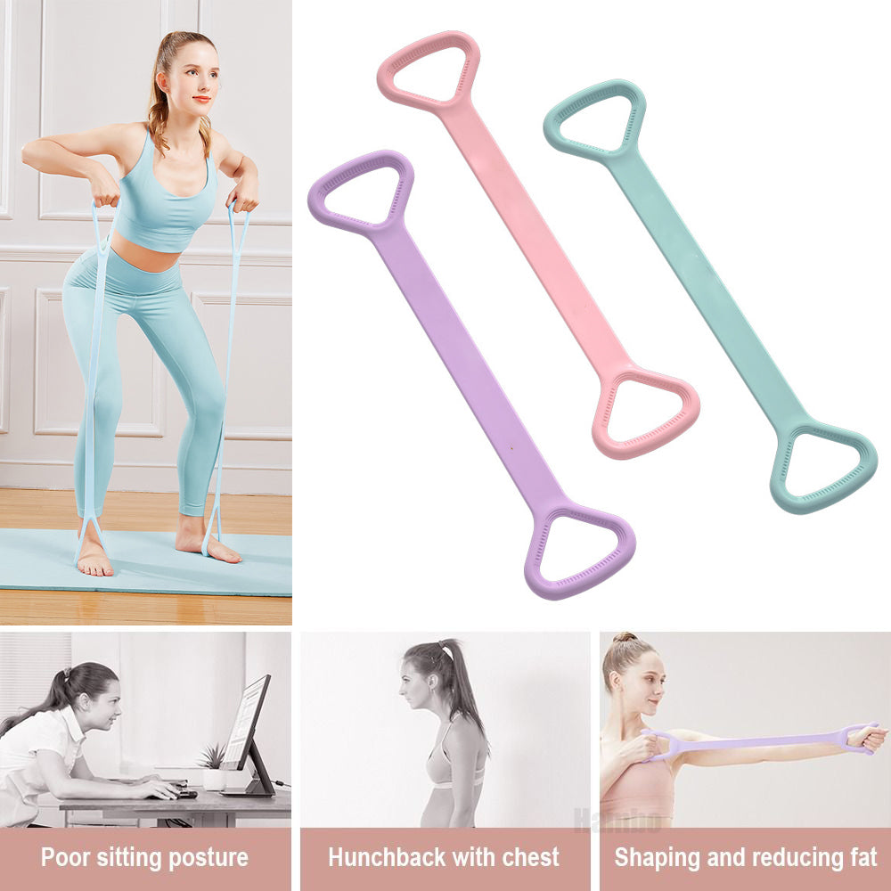 Yoga Fitness Resistance Band, Arm Back Training Elastic Ropes