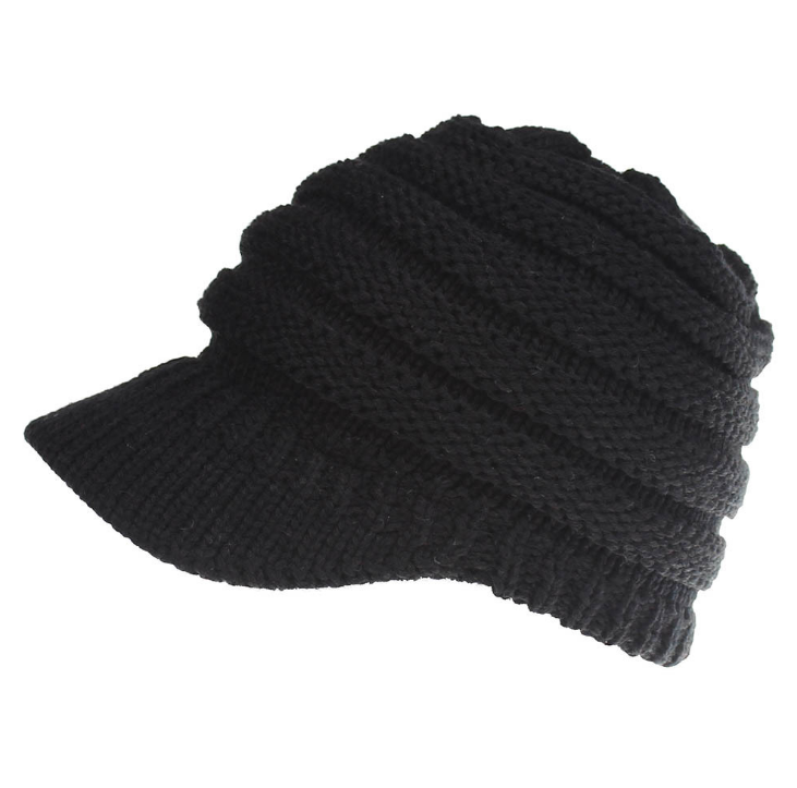 Women Ponytail Beanies Soft Knitting Caps Multicolor