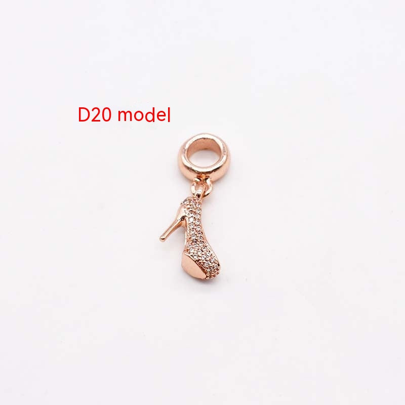 Copper Plating 14K Gold Large Hole Spacer Bead Can String Leather Rope Bracelet Pendant