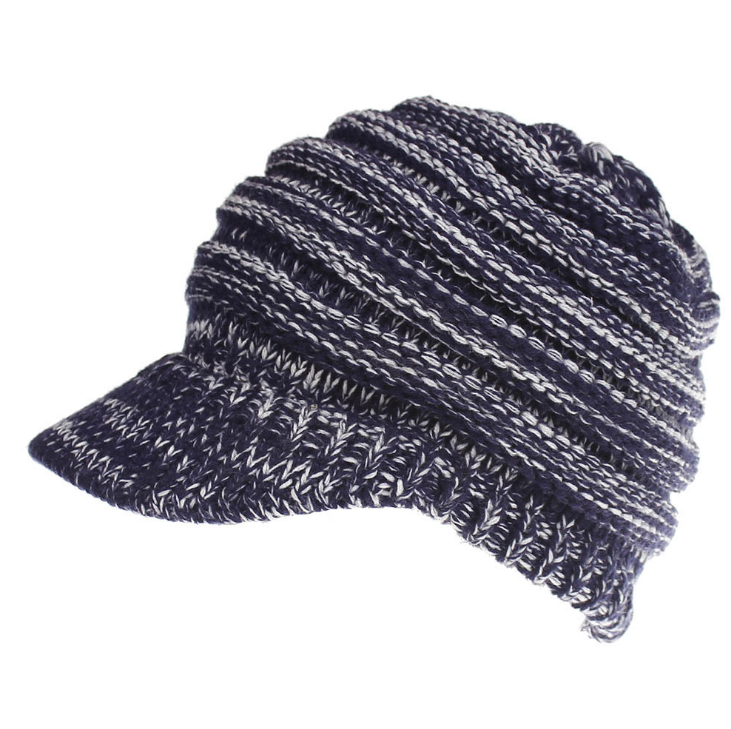 Women Ponytail Beanies Soft Knitting Caps Multicolor