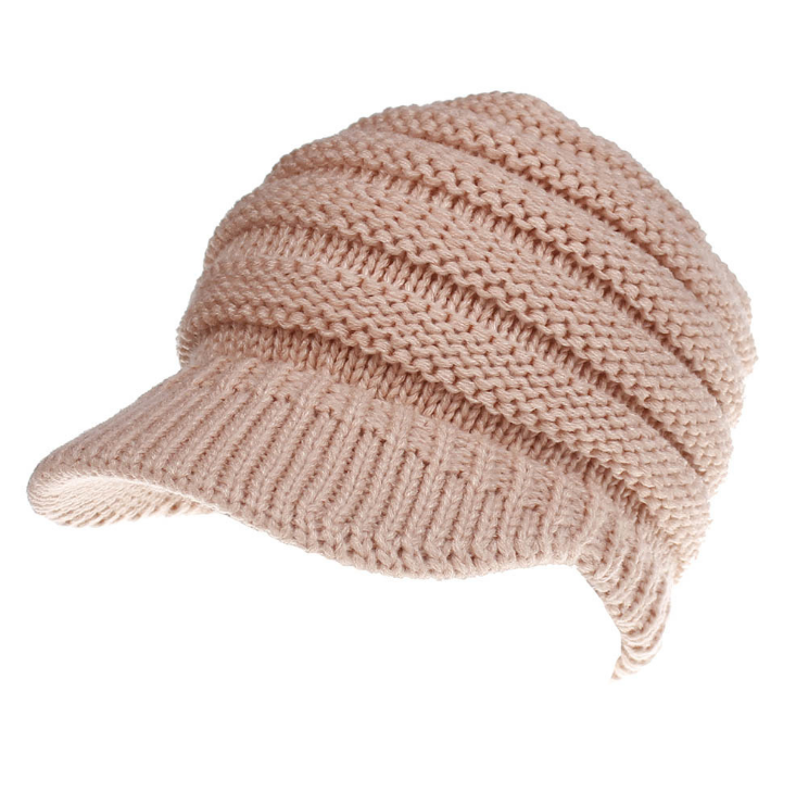 Women Ponytail Beanies Soft Knitting Caps Multicolor