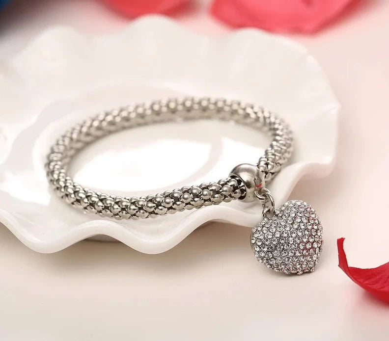 Crystal Heart Trio Elegance Set