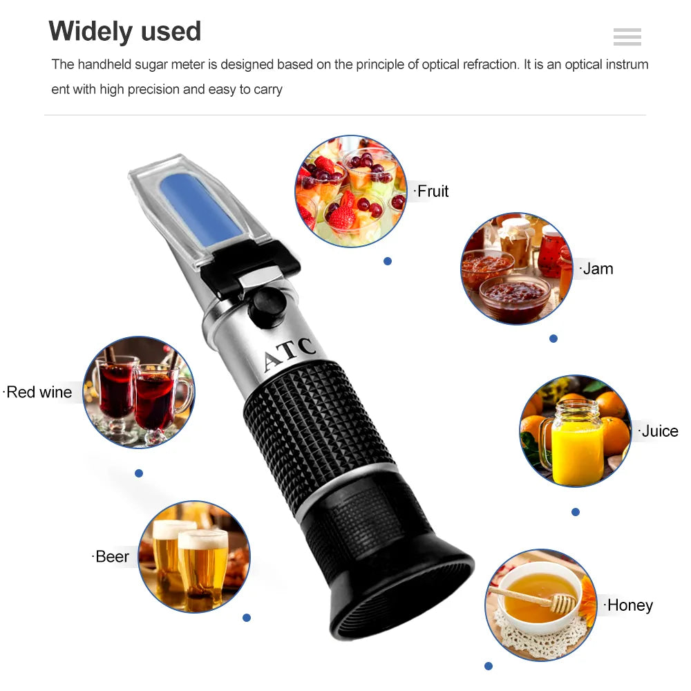 Alcohol Sugar Refractometer Tester