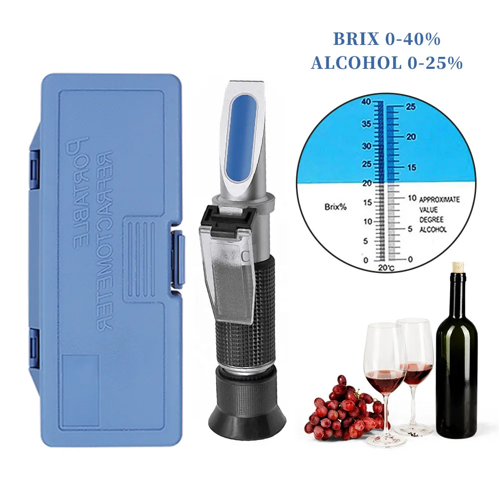 Alcohol Sugar Refractometer Tester