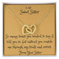 Interlocking Hearts Necklace - To My Sweet Sister