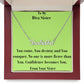 Custom Name Necklace w/ Message Card - To My Diva Sister