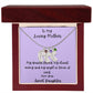 Engraved Baby Feet with Birthstones (w/MC) - To My Loving Mother