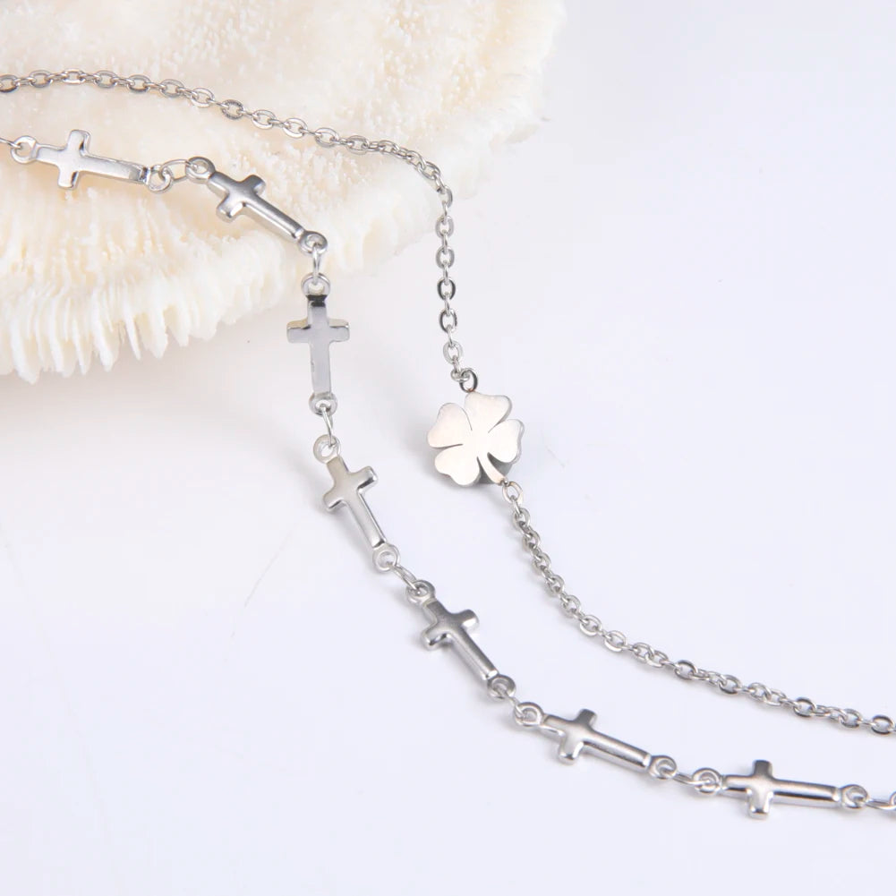 Lucky Clover Foot Chain