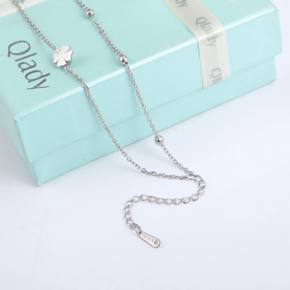 Lucky Clover Foot Chain